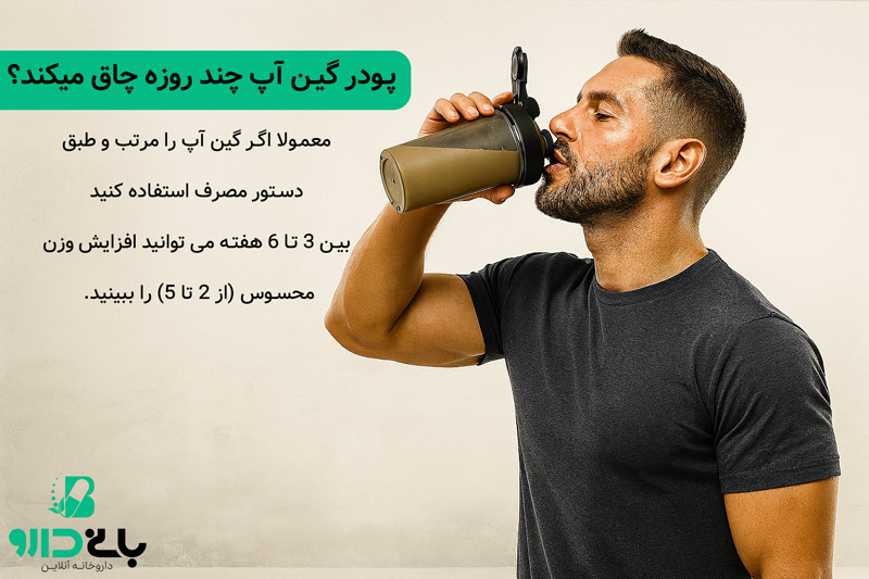 پودر گین آپ چند روزه چاق میکند؟