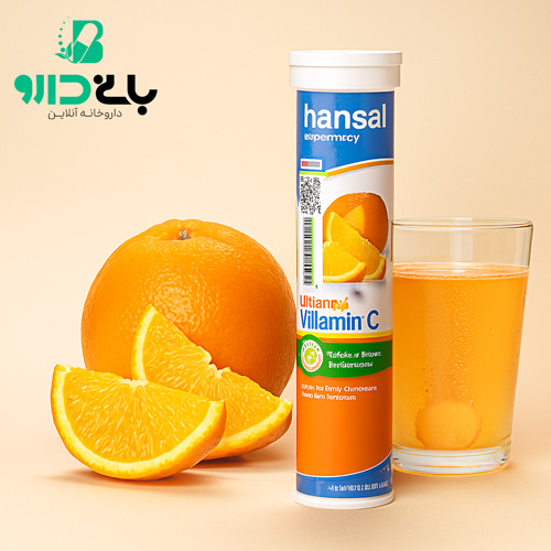 قرص جوشان ویتامین C 1000 میلی گرمی هانسال
