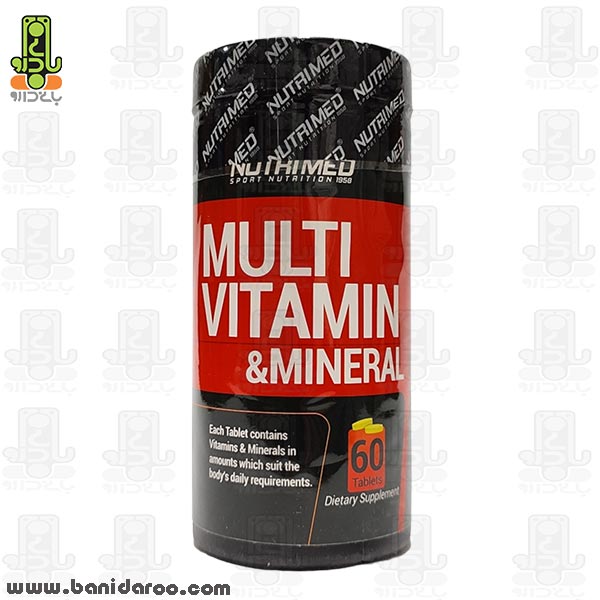 خرید و قیمت قرص مولتی ویتامین و مینرال نوتریمد 60 عددی از داروخانه آنلاین بانی دارو