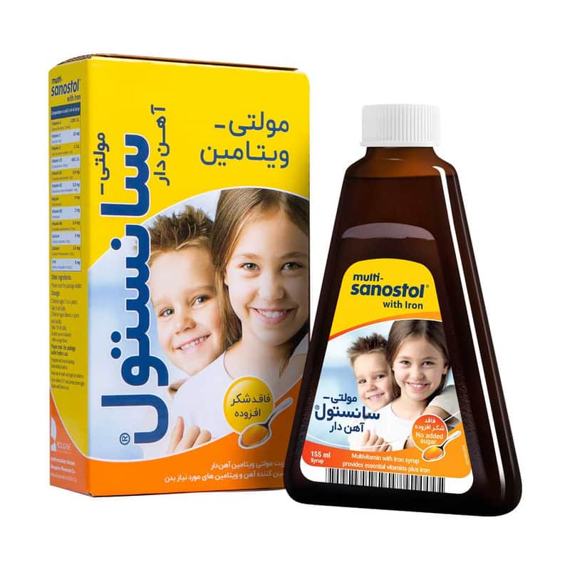 خرید و قیمت شربت مولتی سانستول آهن دار